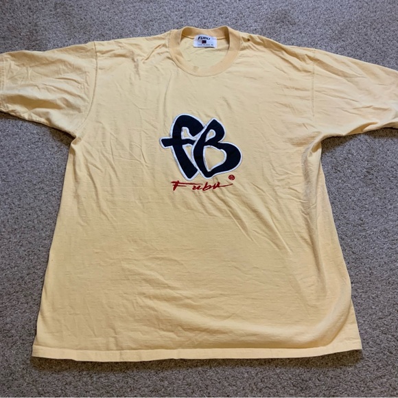 FUBU Other - Vintage 90s Fubu Graphic Embroidered Pastel Yellow Men’s XL